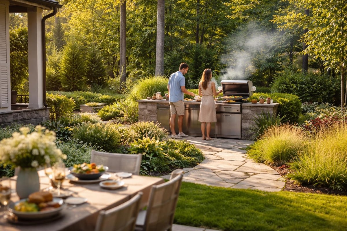 Garden BBQ spatial planning