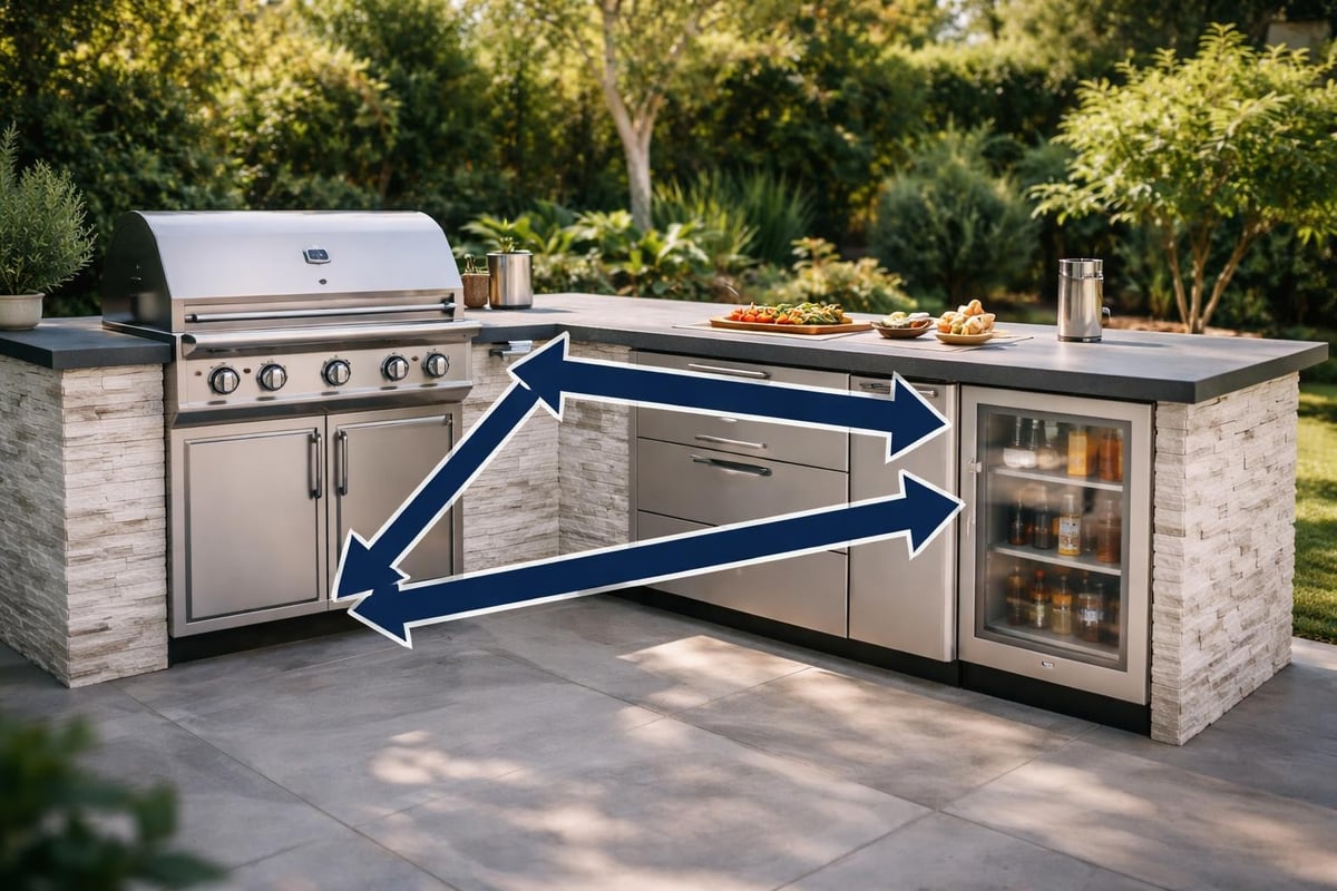 Garden BBQ workspace layout
