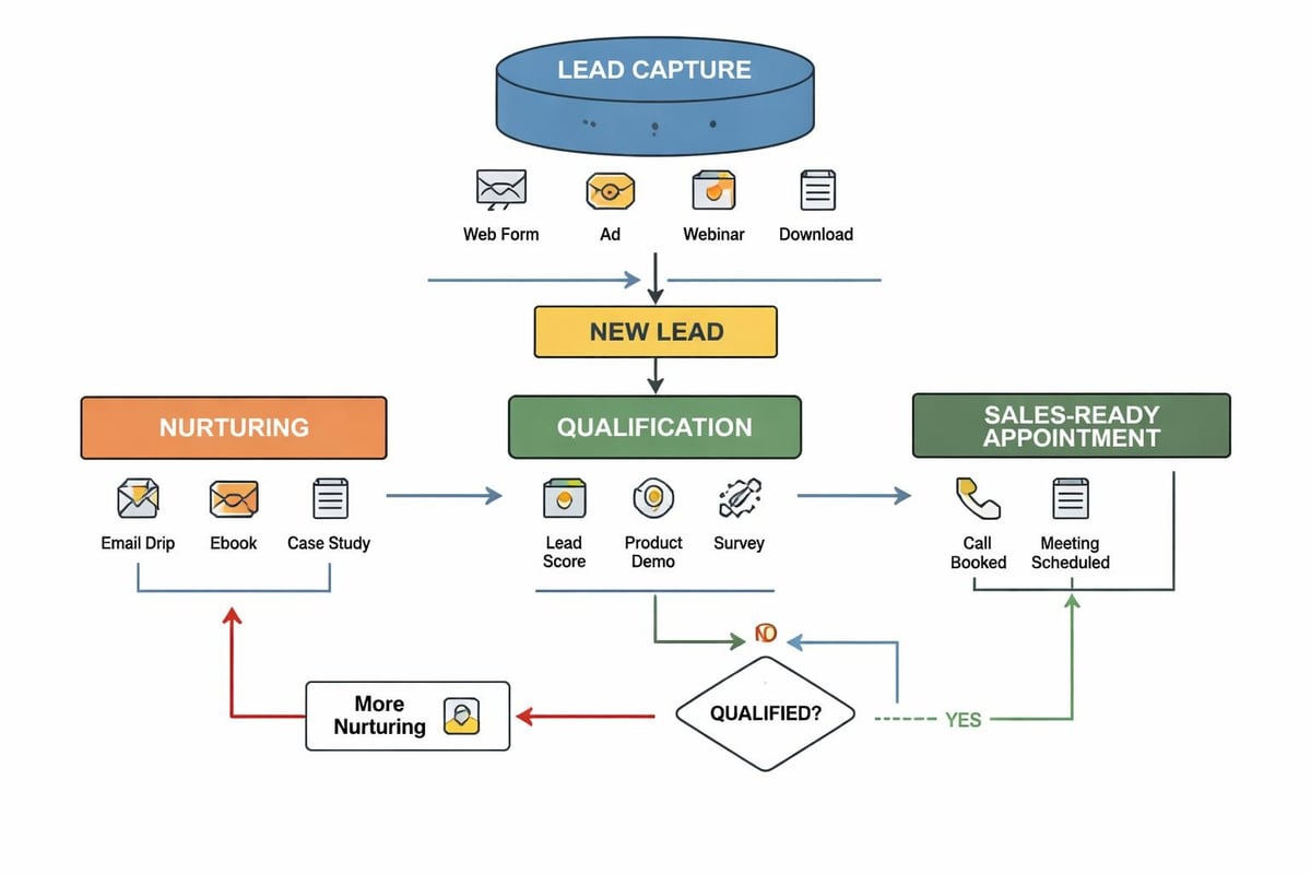 Lead nurturing workflow