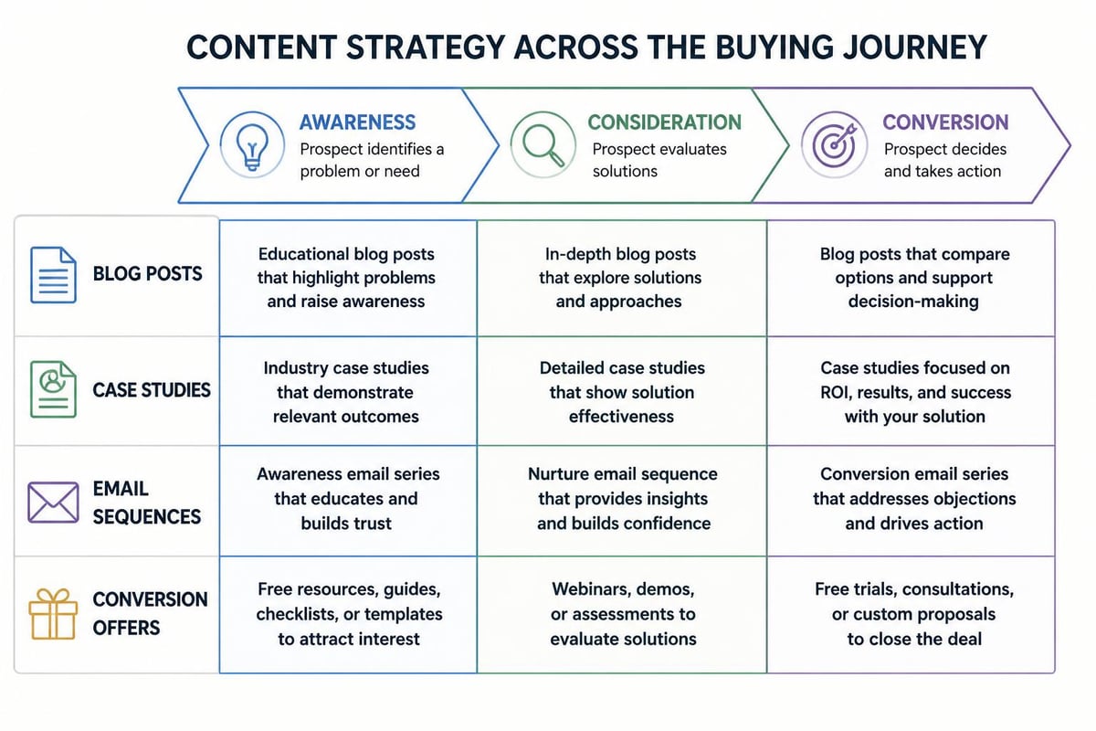 Customer journey content mapping