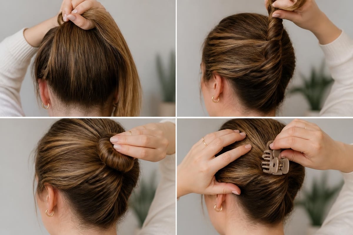 Twist-and-clip method steps