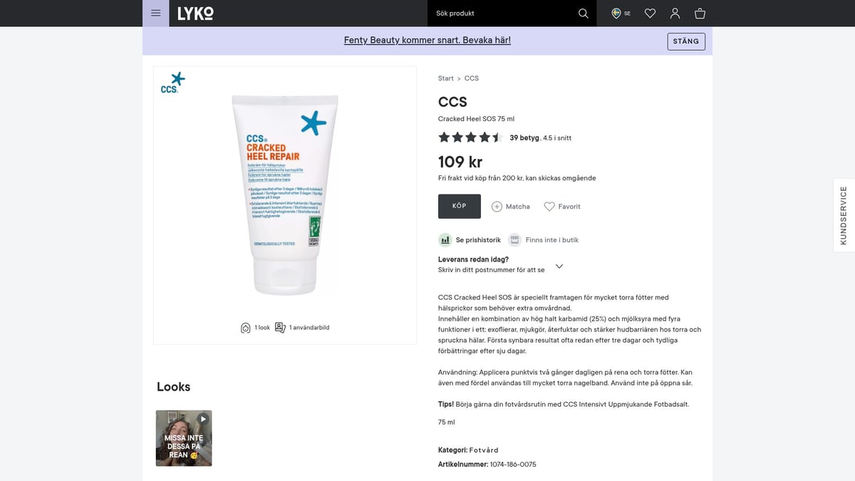 9 Best Foot Creams 2025: For Soft And Healthy Feet - CCS Cracked Heel SOS (75ml) – £10.99