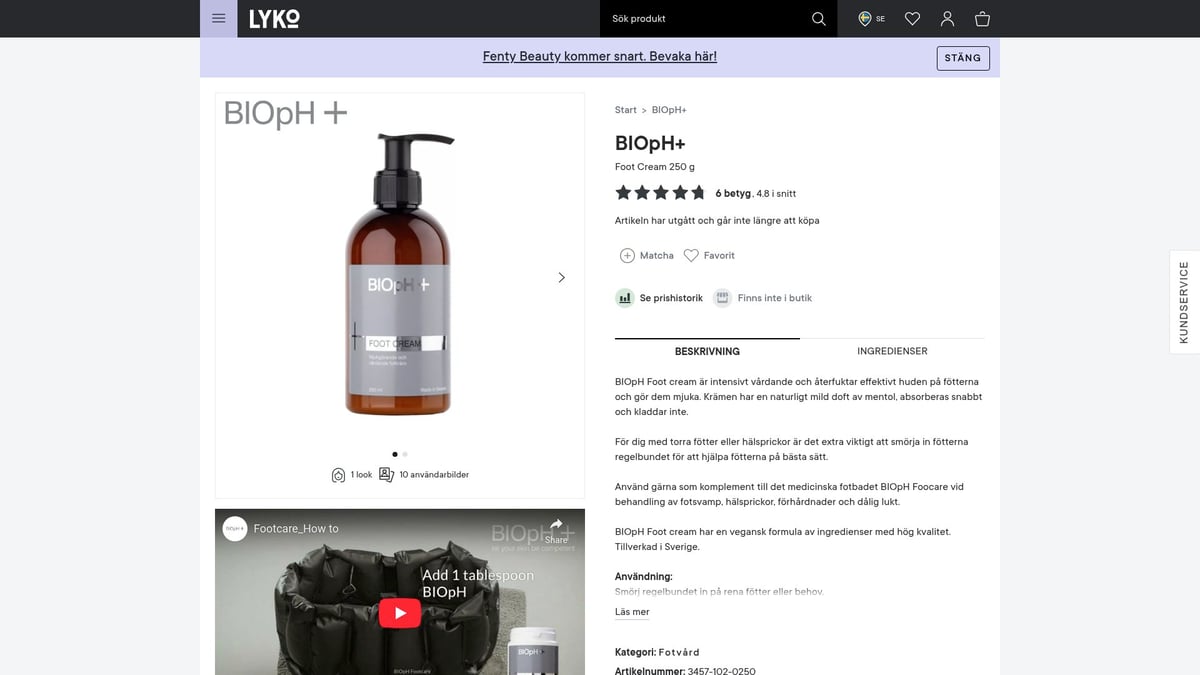 9 Best Foot Creams 2025: For Soft And Healthy Feet - BIOpH+ Foot Cream (250g) – approx. 249 kr