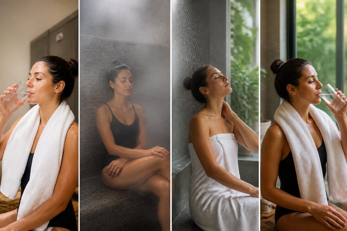 Proper steam room session protocol