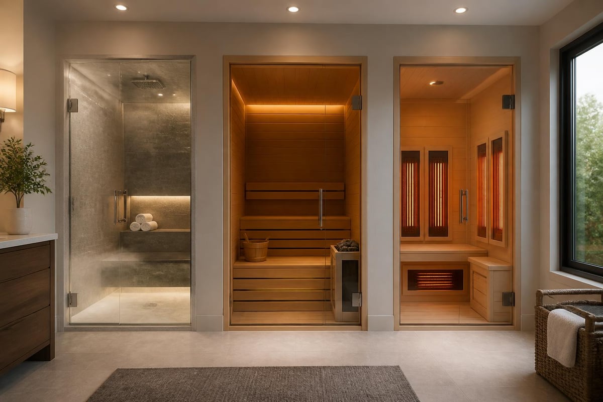 Home wellness heat therapy setup