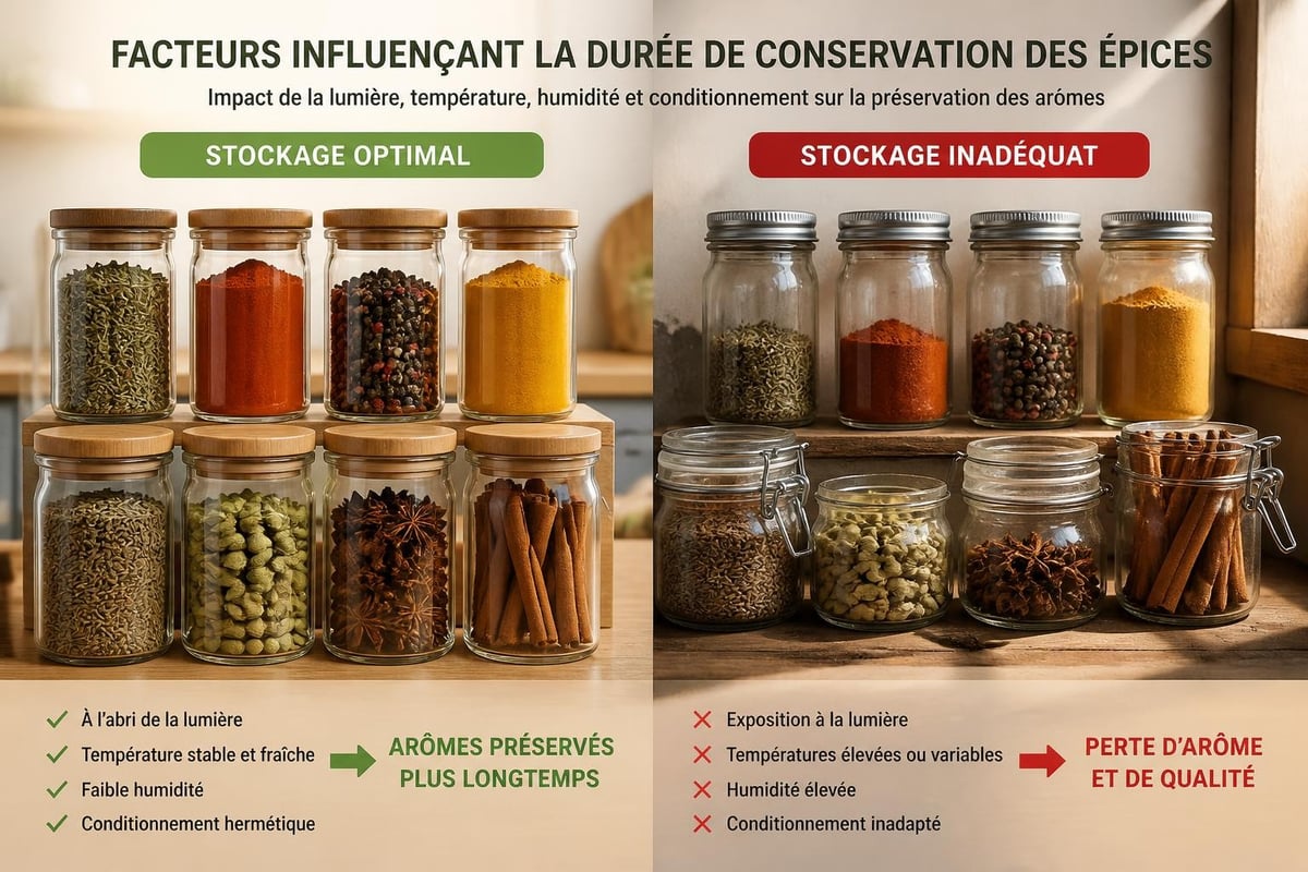 Conservation des épices