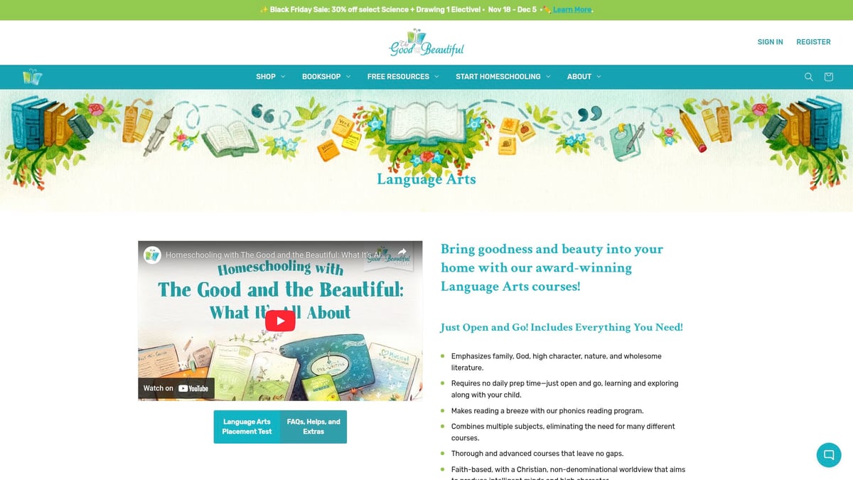 8 Best Elementary Homeschool Curriculum Picks for 2026 - The Good and the Beautiful Language Arts