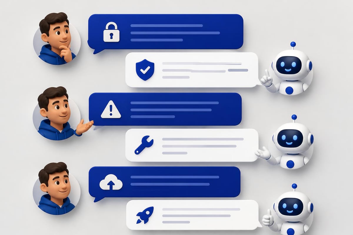 Tutorial chatbot conversation flow