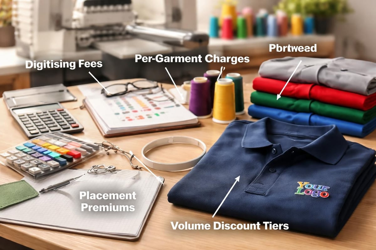 Embroidery cost breakdown