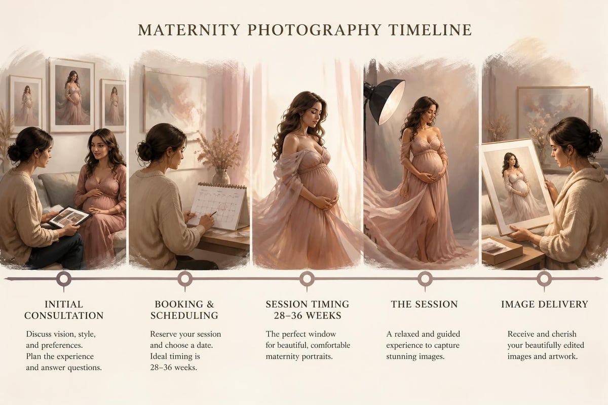 Maternity photography planning timeline