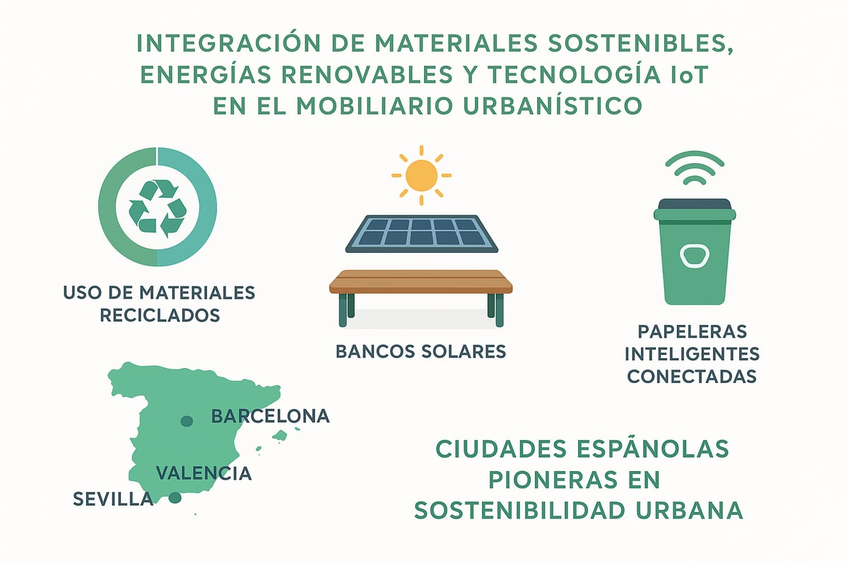 Sostenibilidad y tecnología aplicada al mobiliario urbanístico