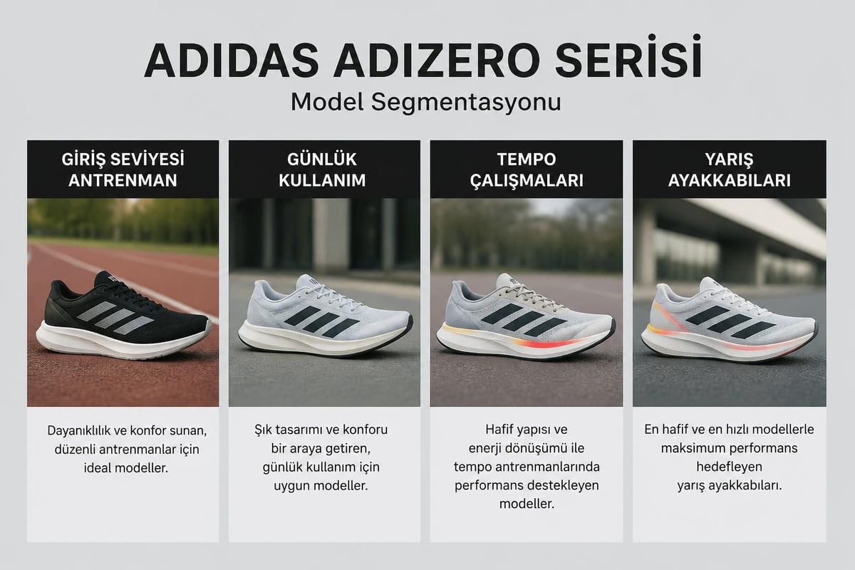 Adizero serisi konumlandırma