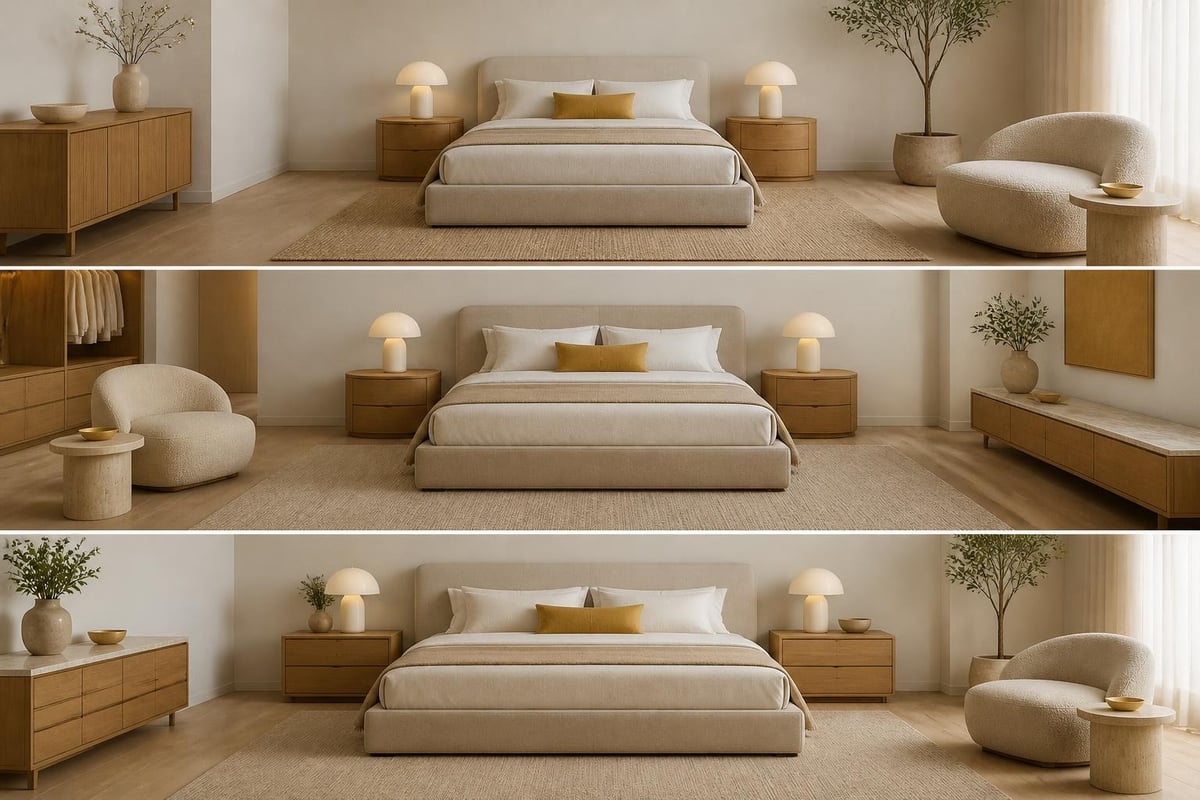 Bedroom furniture layout