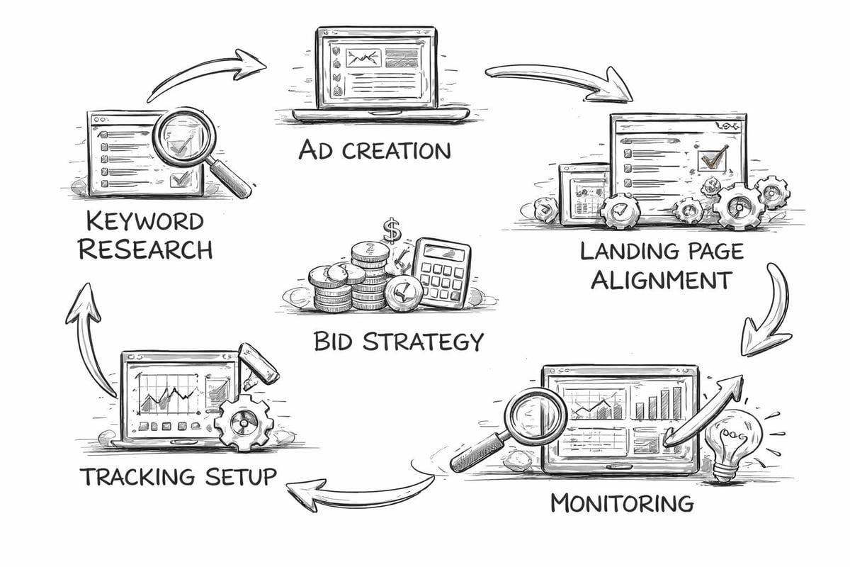 PPC campaign workflow