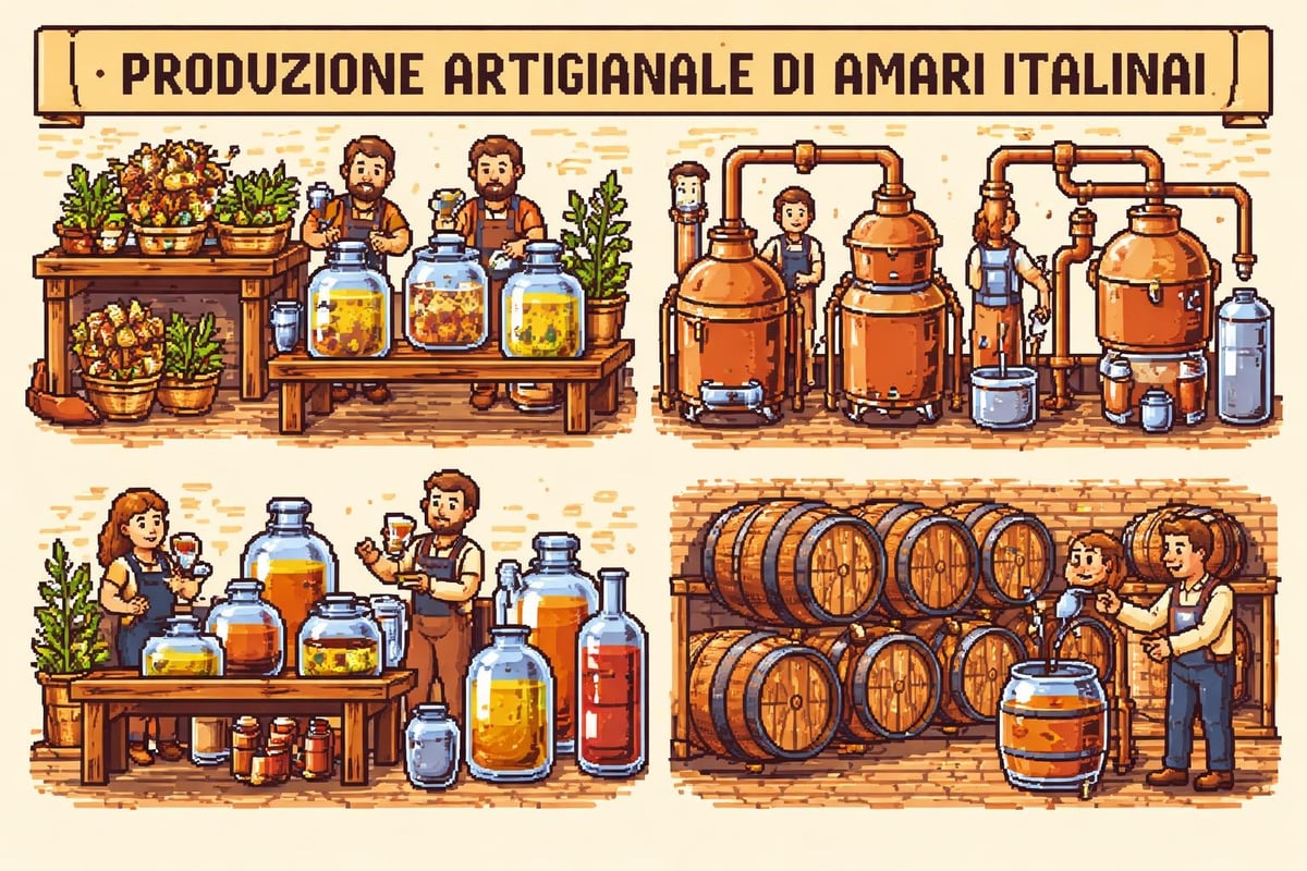 Processo produzione amari artigianali