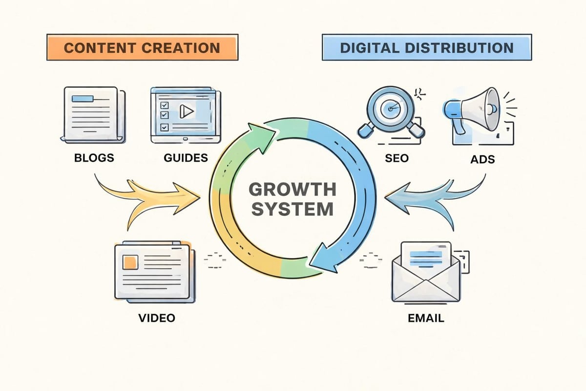 Content marketing and digital marketing overlap