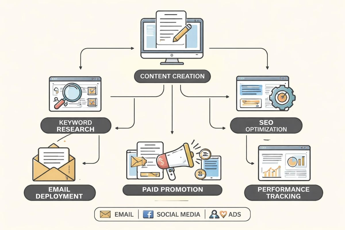 Content distribution workflow
