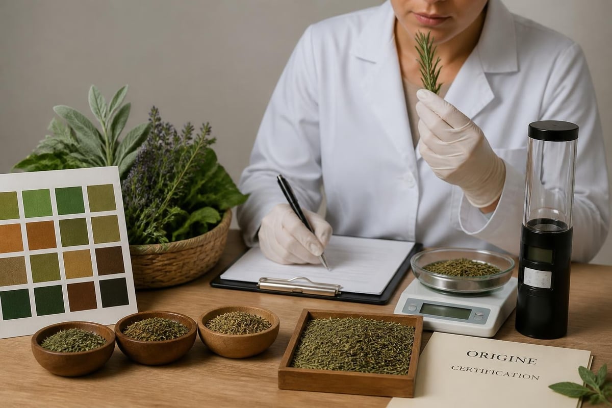 Évaluation qualité plantes naturelles