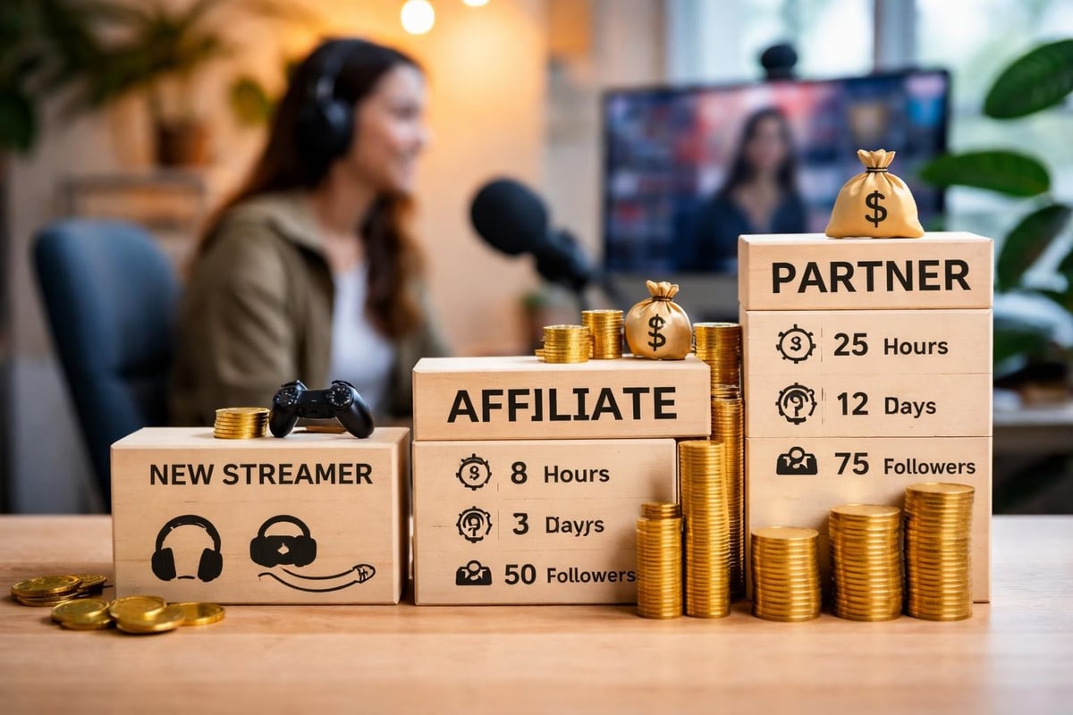 Twitch Affiliate and Partner progression