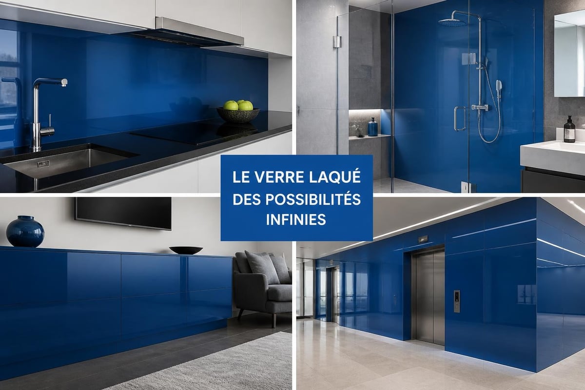 Applications du verre laqué en intérieur