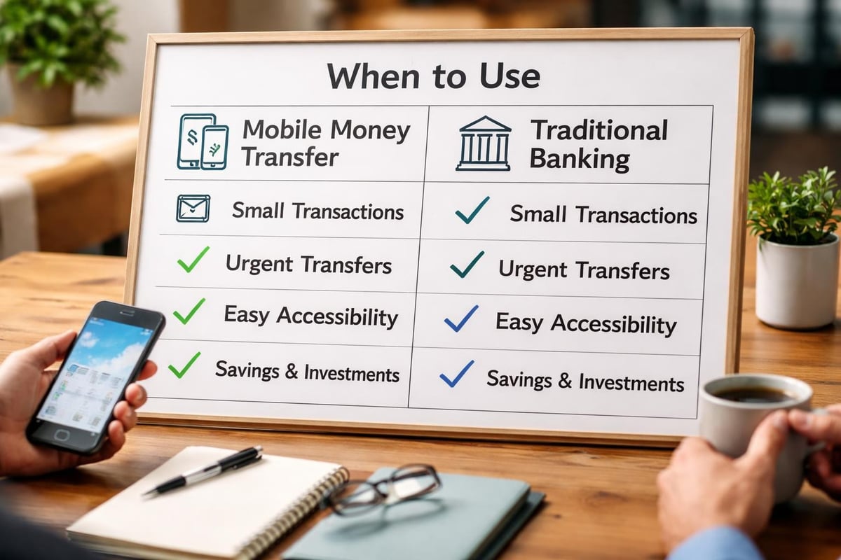 Mobile money versus traditional banking