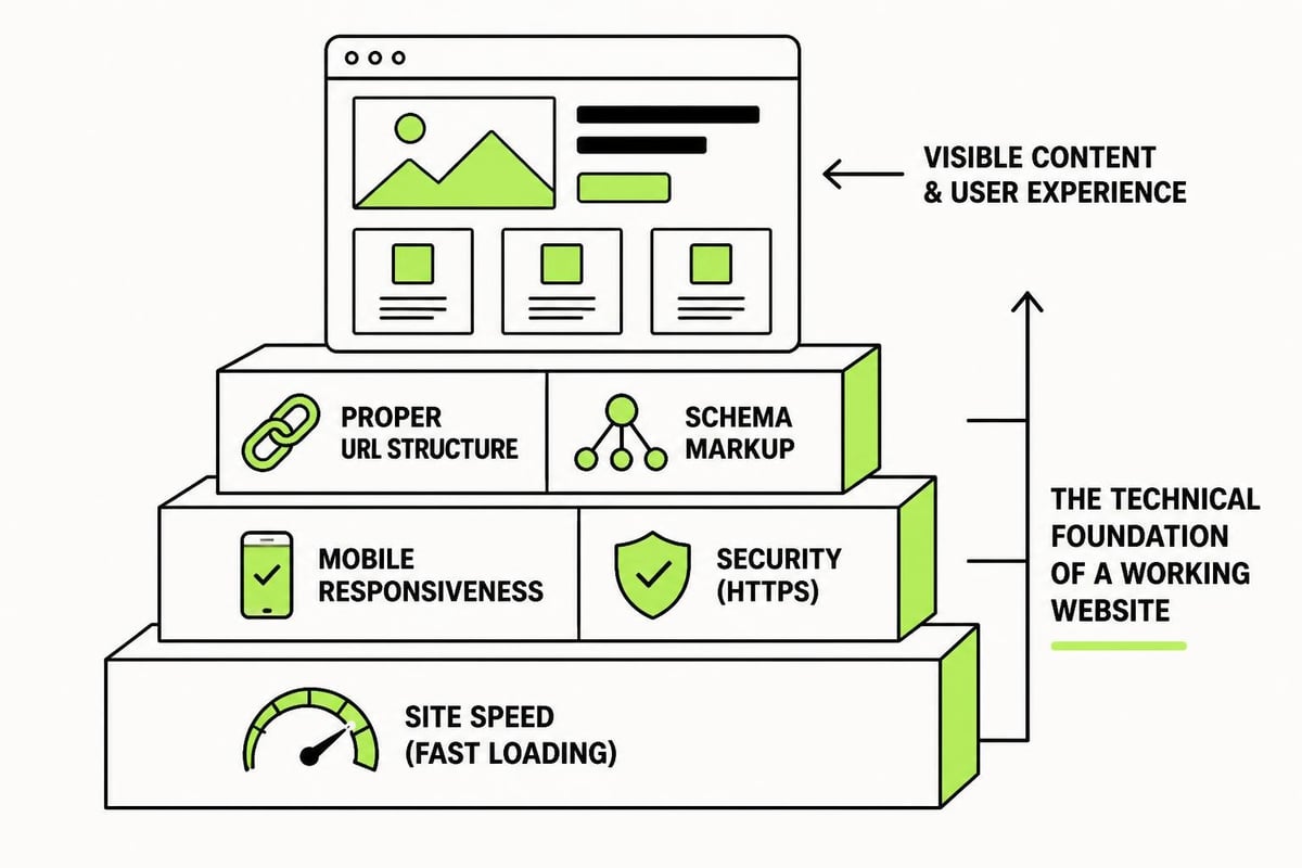 Website foundation layers