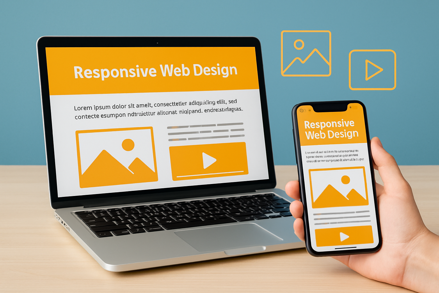 Typografie, Bilder und Medien im responsiven Design