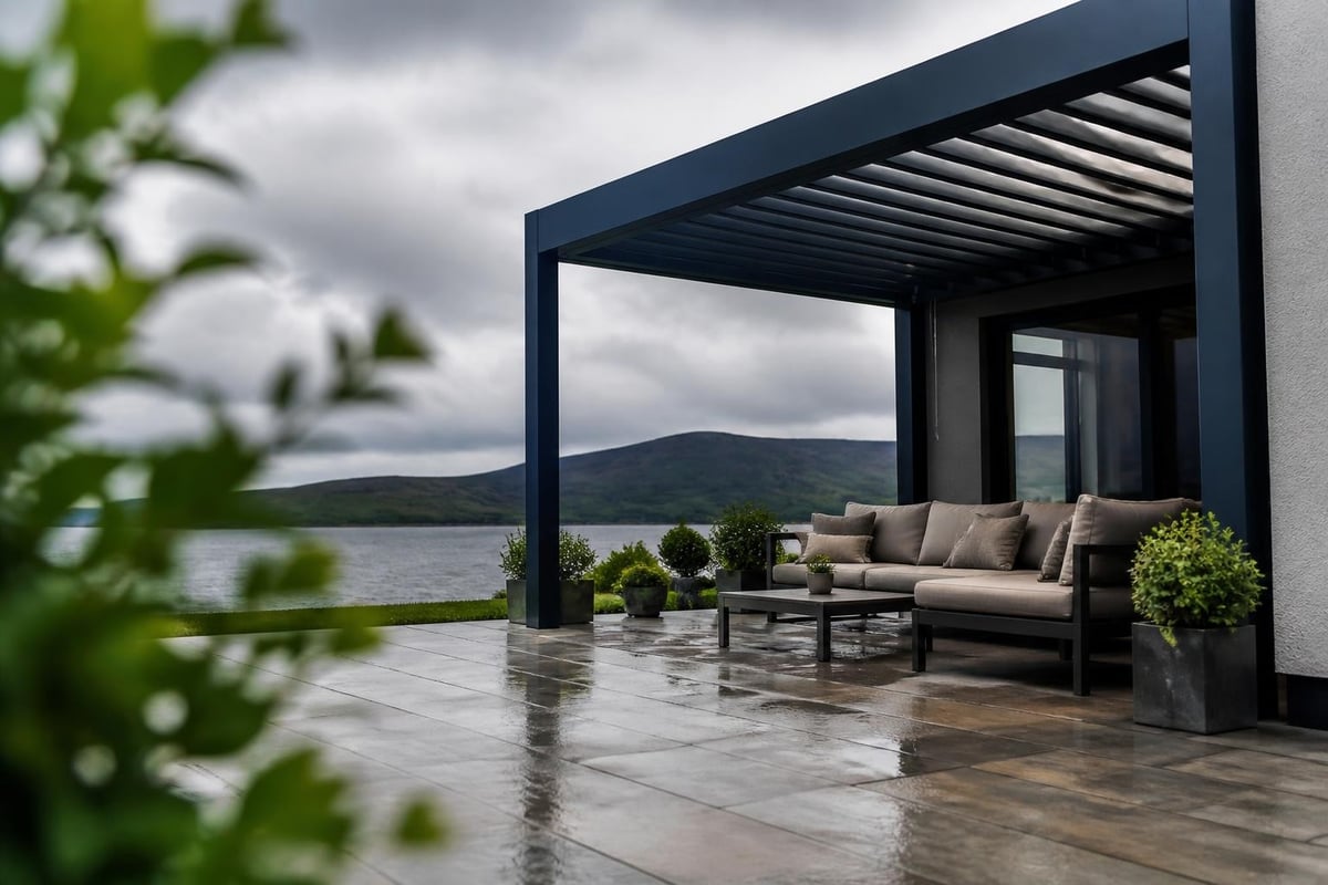 Aluminium pergola durability features