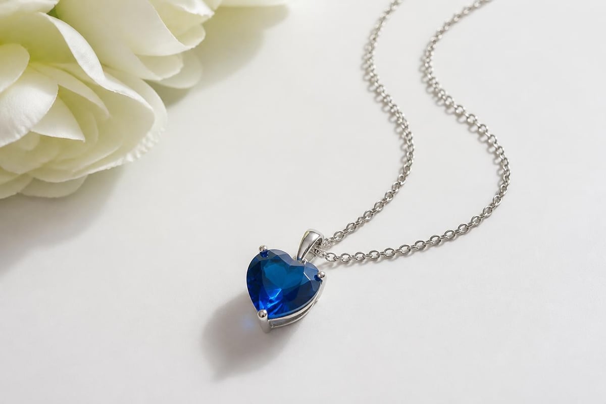 Blue heart necklace symbolism