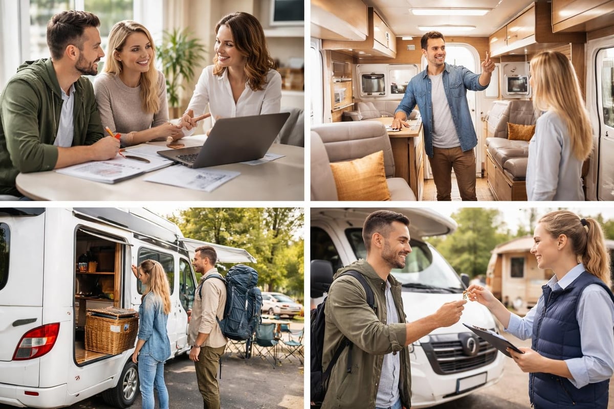 Motorhome rental service components