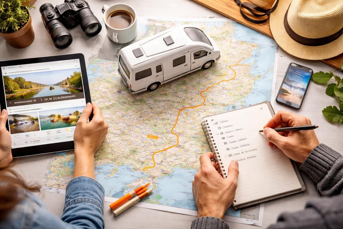 Motorhome journey planning elements