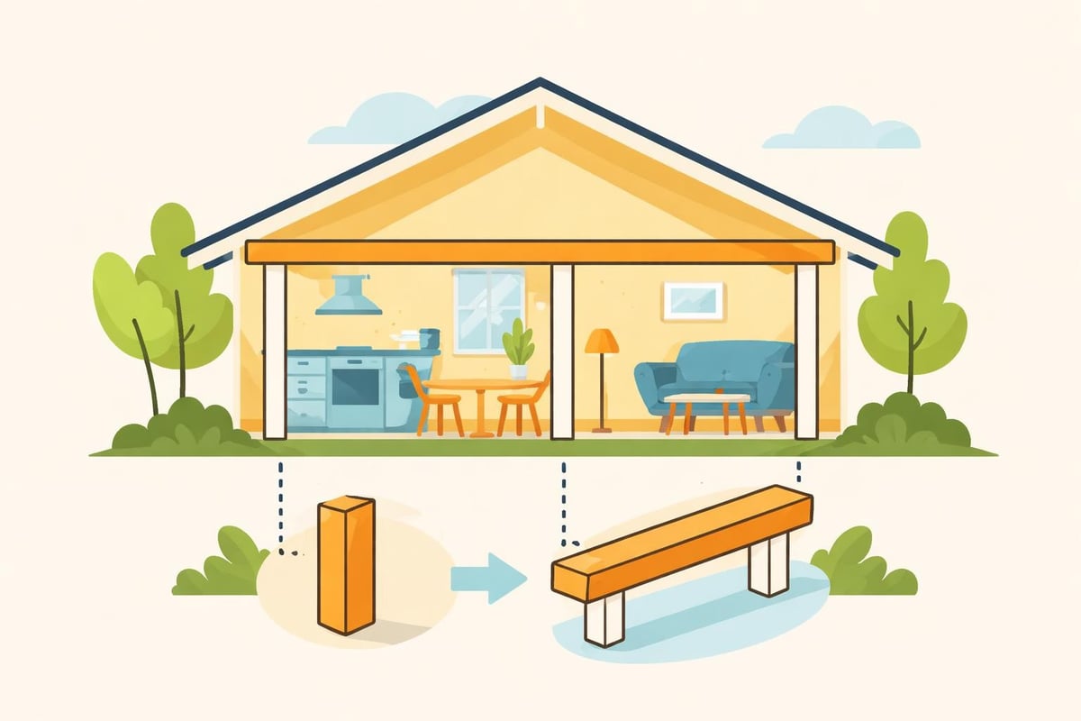 Post and beam frame structure