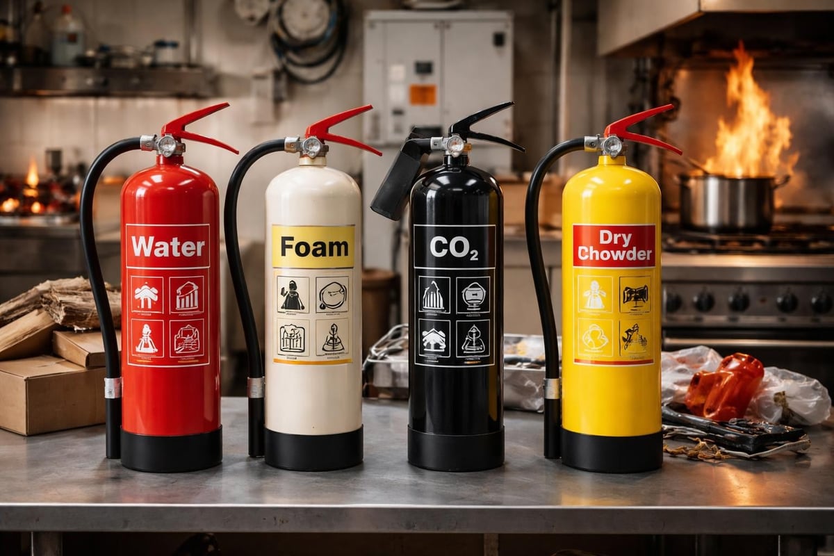 Fire extinguisher classification system