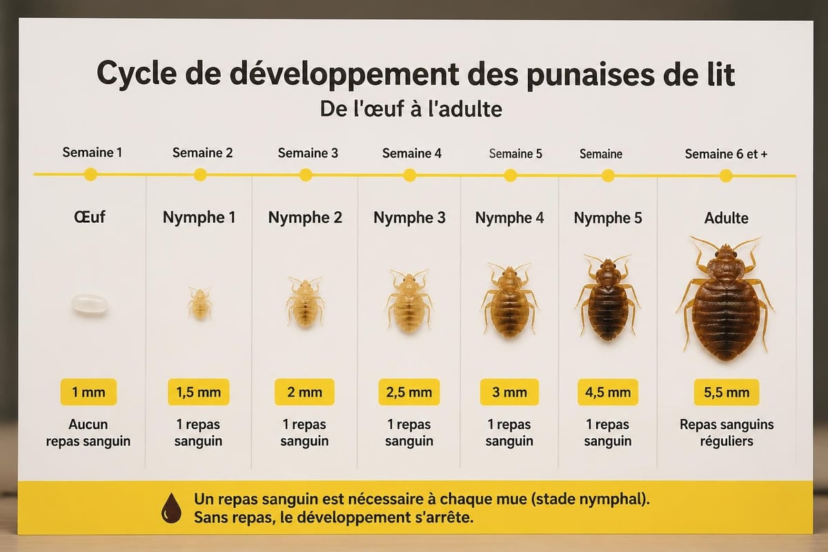 Cycle développement punaise