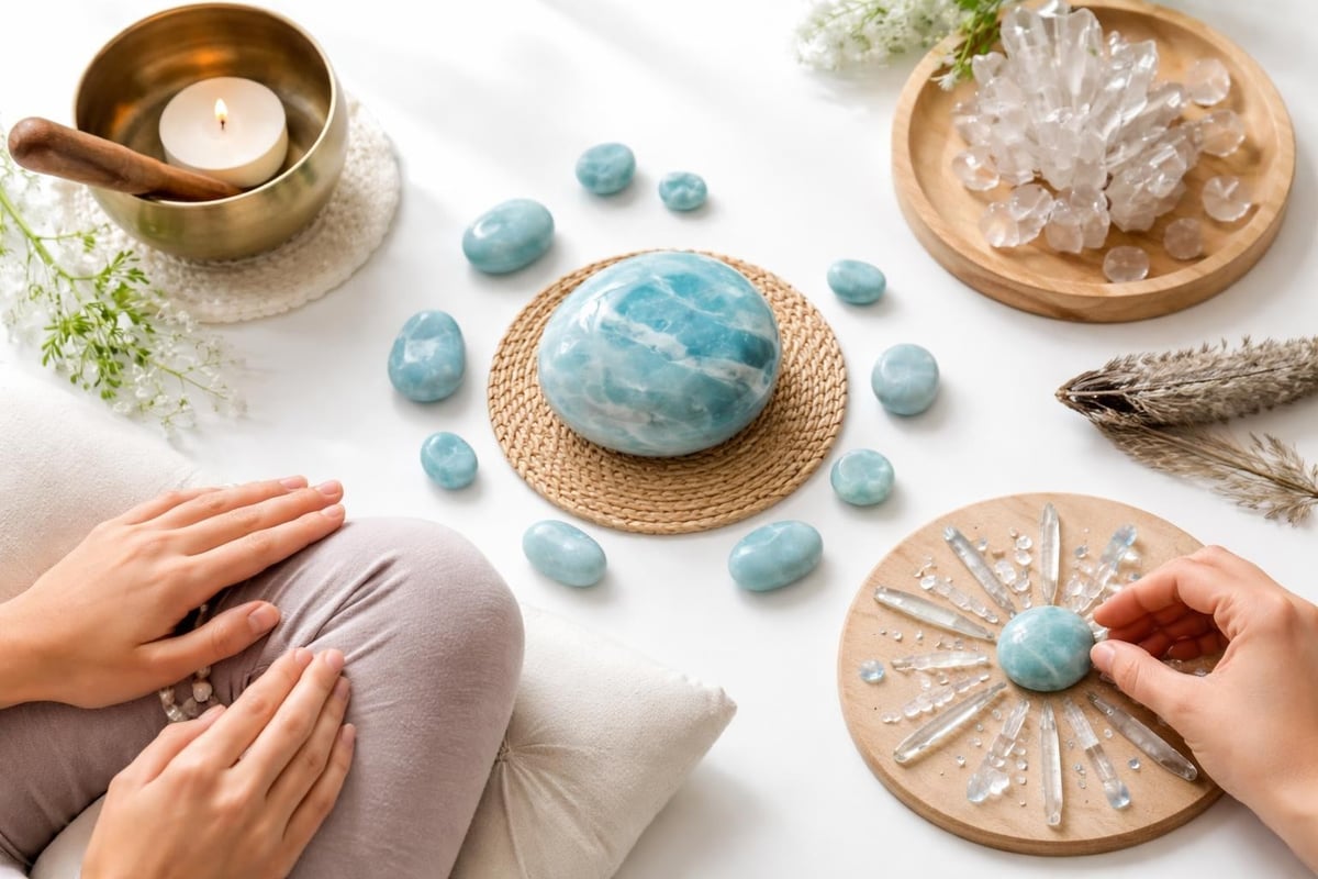 Larimar integration with wellness practices