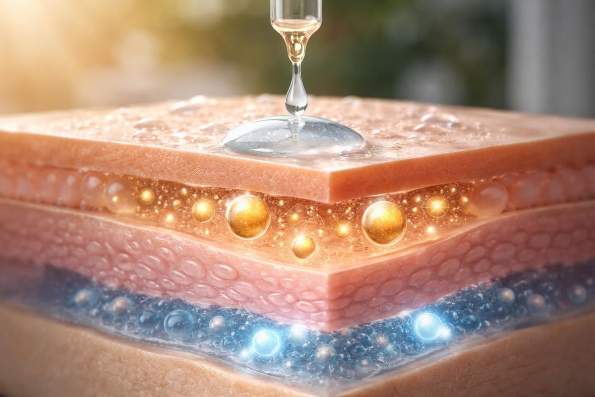 Layered skincare benefits