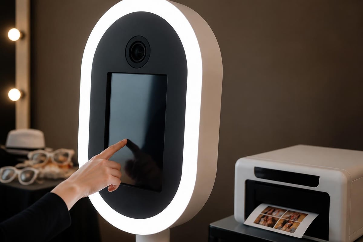 Mirror photo booth technology components