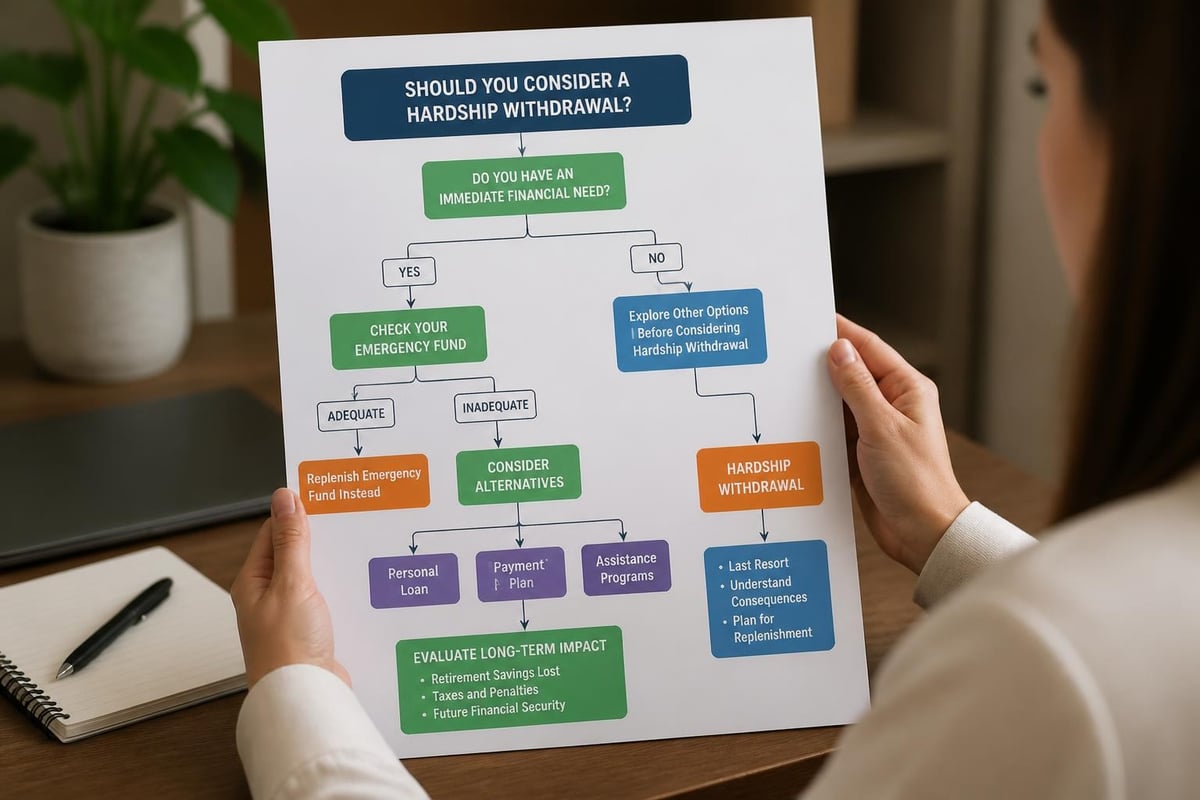 Hardship withdrawal decision framework