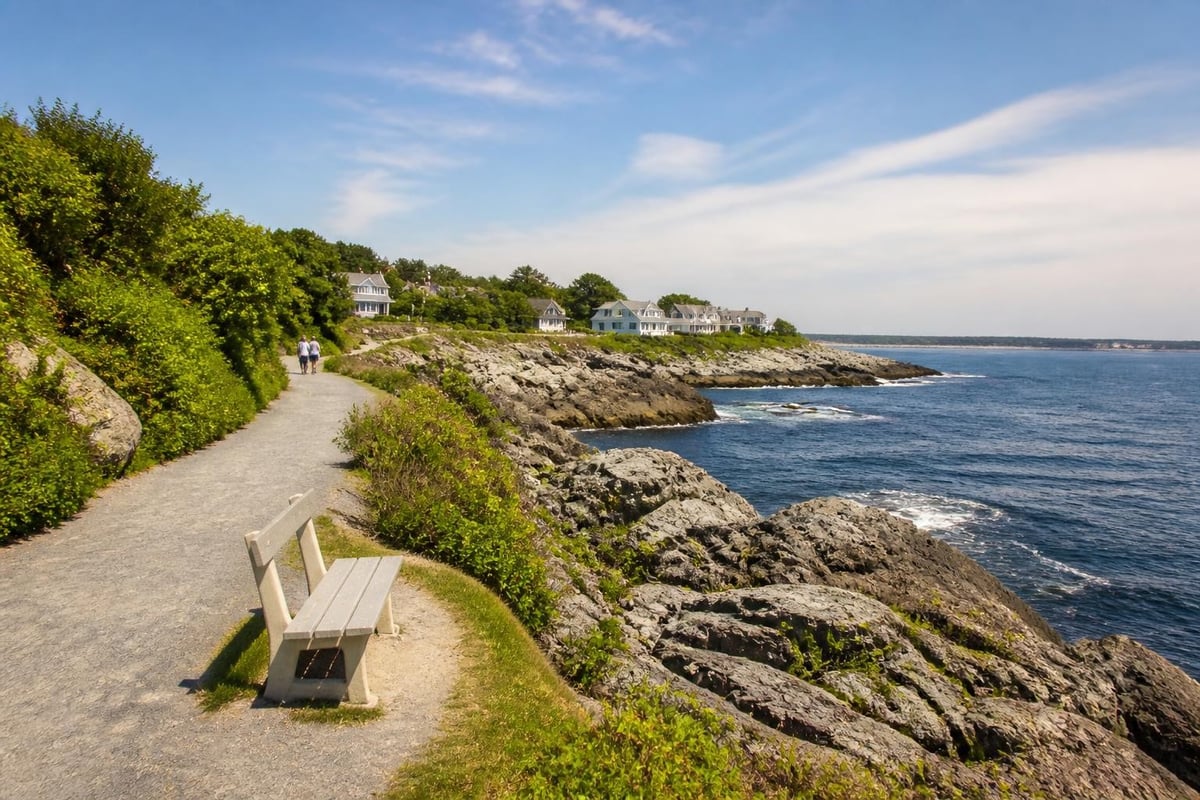 Marginal Way coastal walk in Ogunquit