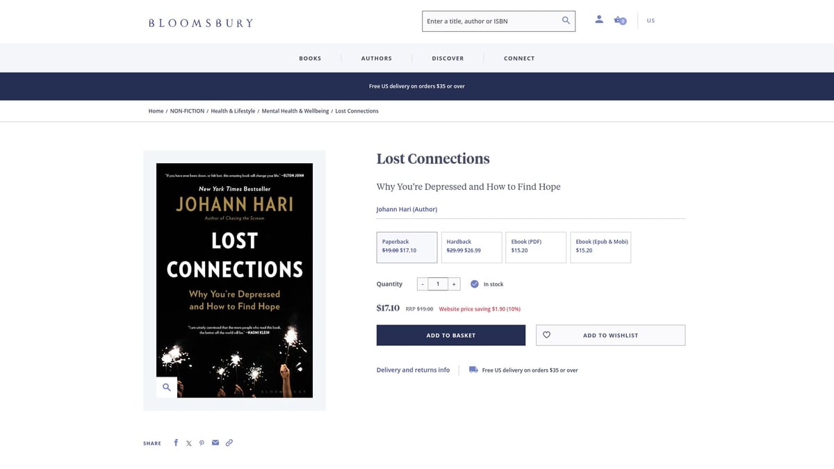 10 Essential Books About Mental Disorders to Read in 2026 - Lost Connections by Johann Hari