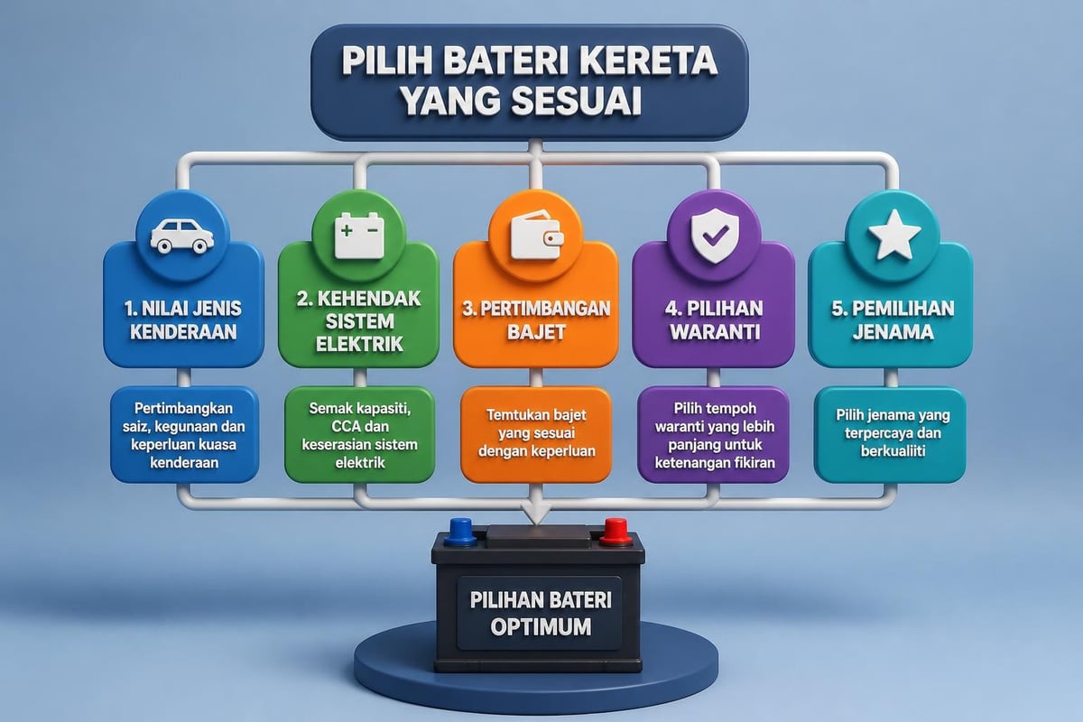 Proses pemilihan bateri