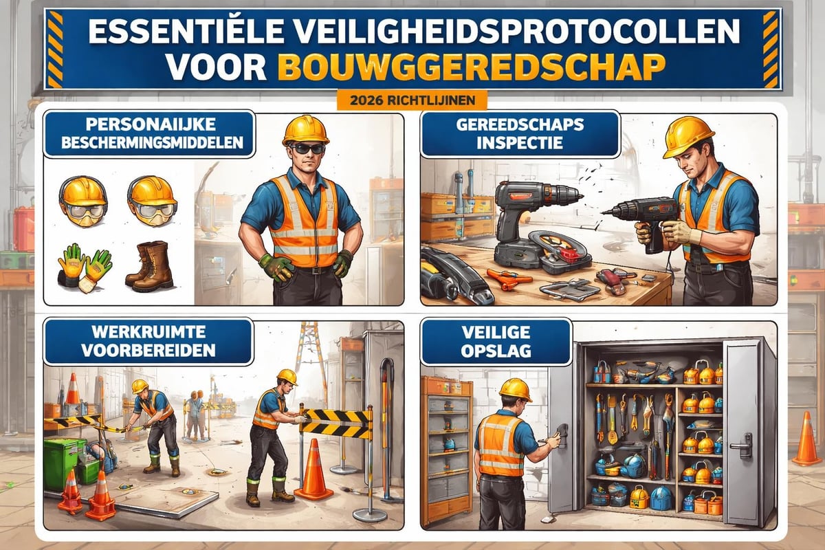 Veiligheidsmaatregelen bouwgereedschap