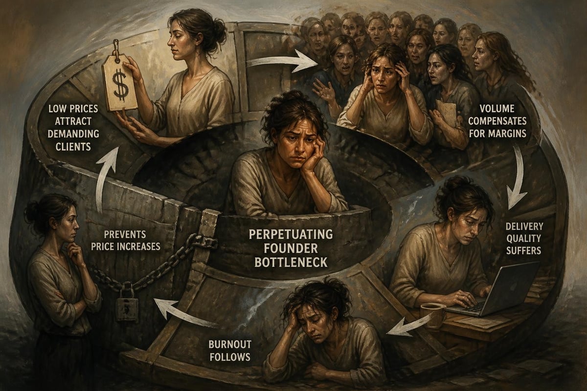 Cycle of underpricing in coaching businesses