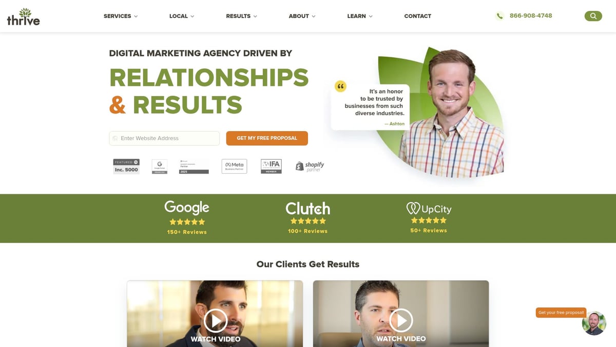 7 Best seo companies near me to Boost Your Rankings in 2026 - 5. Thrive Internet Marketing Agency