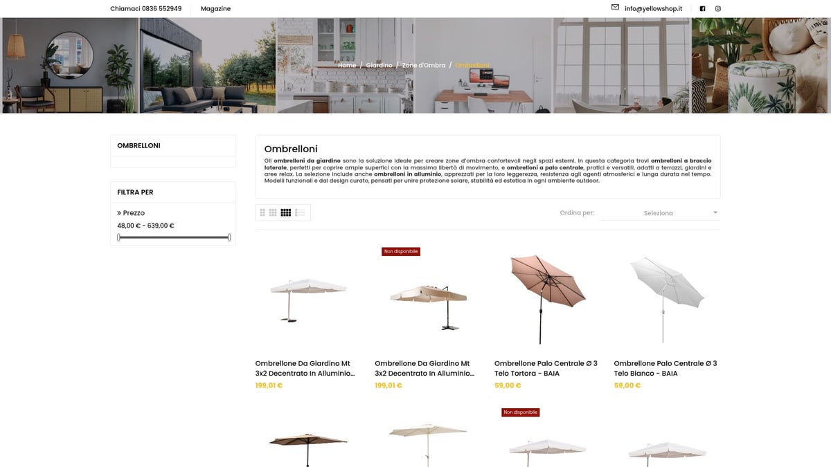 Guida Completa agli Ombrelloni a Braccio Laterale 2026 - Ombrelloni a Braccio Laterale su Yellowshop