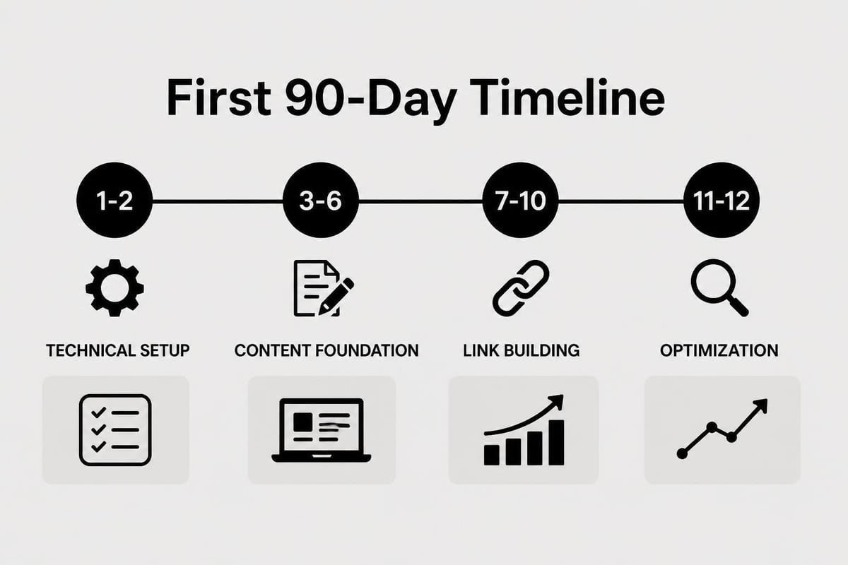 New website SEO timeline