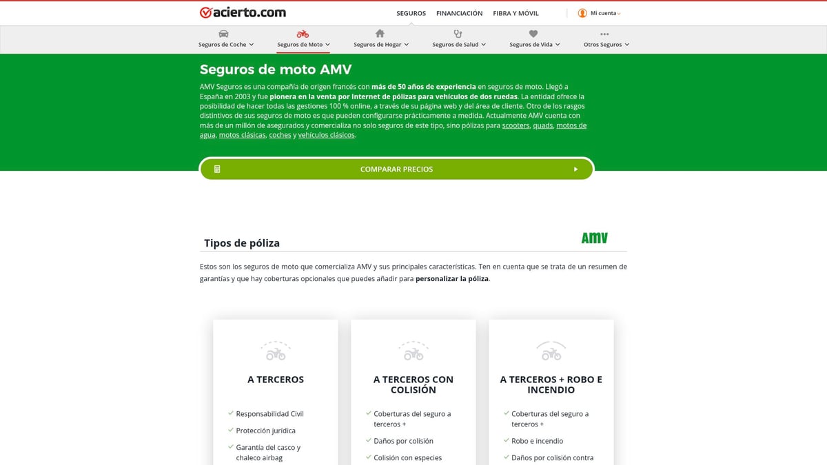 Top 7 Opciones Para Elegir El Mejor Seguro De Moto 2026 - AMV Seguros