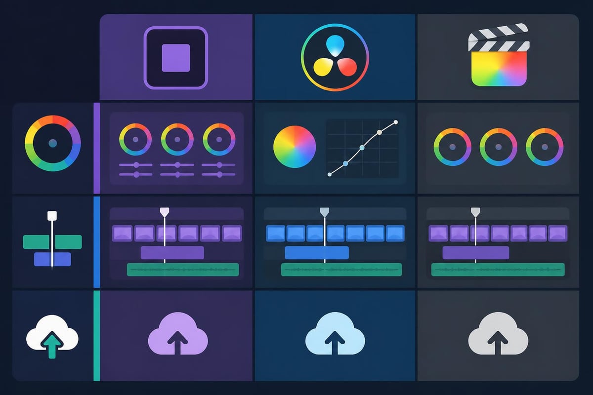 Professional video editing platform comparison