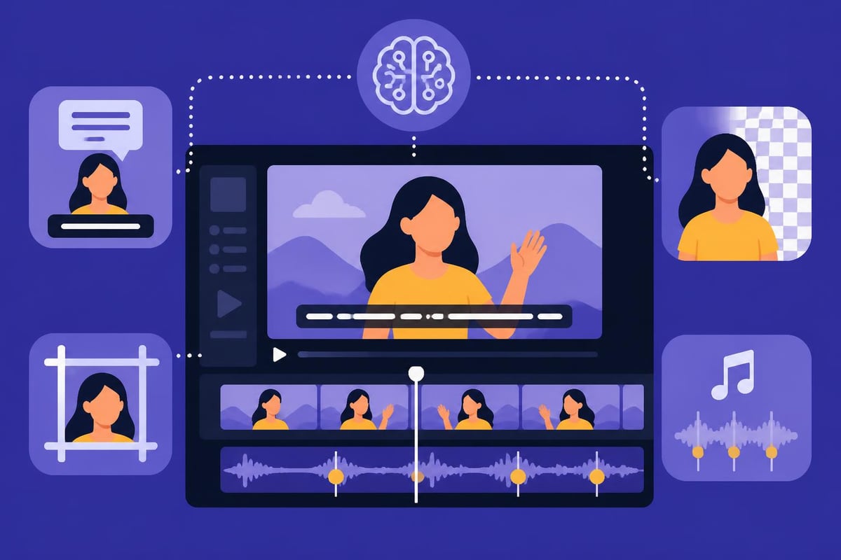 AI automation in video editing workflow