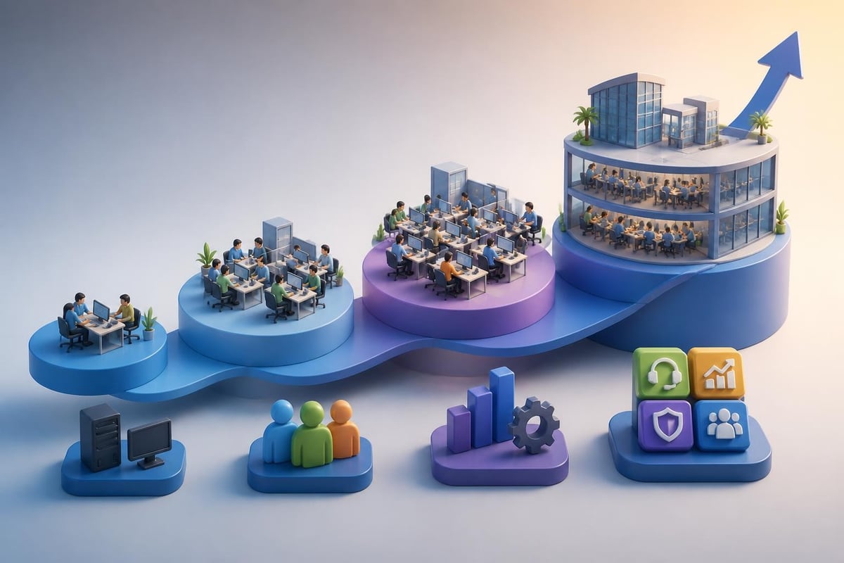 Outsourcing scalability model
